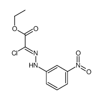 ethyl (2Z)-2-chloro-2-[(3-nitrophenyl)hydrazinylidene]acetate Structure