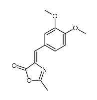(Z)-4-(3,4-dimethoxybenzylidene)-2-methyl-5(4H)-oxazolone结构式