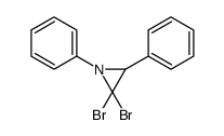 2,2-dibromo-1,3-diphenylaziridine Structure