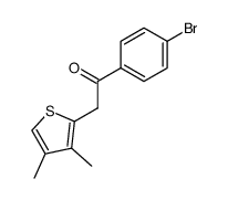 2-(4-Bromophenacyl)-3,4-dimethylthiophene结构式