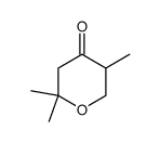tetrahydro-2,2,5-trimethyl-4-pyrone Structure