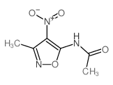 N-(3-methyl-4-nitro-oxazol-5-yl)acetamide结构式