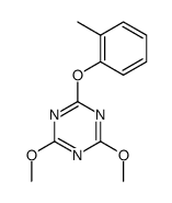 2,4-dimethoxy-6-(2-methylphenoxy)-1,3,5-triazine Structure