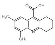 5,7-Dimethyl-1,2,3,4-tetrahydro-acridine-9-carboxylic acid结构式