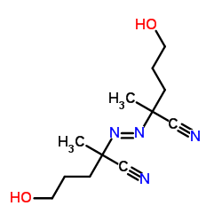 4,4'-偶氮双(4-氰基戊醇)结构式