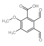 Benzoic acid,2,3-diformyl-6-methoxy-5-methyl- Structure