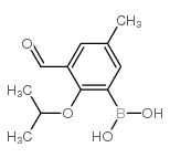 3-甲酰基-2-异丙氧基-5-甲苯基硼酸结构式