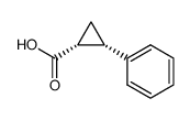 cis-2-Phenylcyclopropane-1-carboxylic acid Structure