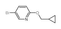 5-溴-2-(环丙基甲氧基)吡啶结构式