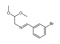 N-[(3-溴苯基)亚甲基]-2,2-二甲氧基乙胺结构式