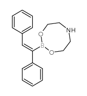 顺-均二苯乙烯硼酸二乙醇胺酯结构式
