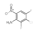 3-氯-2,4-二氟-6-硝基苯胺结构式