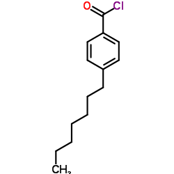 4-Heptylbenzoyl chloride structure
