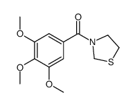 1,3-thiazolidin-3-yl-(3,4,5-trimethoxyphenyl)methanone结构式