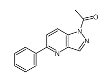 1-acetyl-5-phenyl-1H-pyrazolo[4,3-b]pyridine结构式