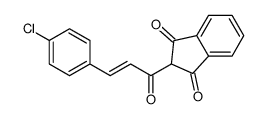 2-[3-(4-chlorophenyl)prop-2-enoyl]indene-1,3-dione结构式