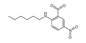 N-(2,4-dinitrophenyl)hexylamine结构式