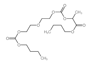 butyl 2-[2-(2-butoxycarbonyloxyethoxy)ethoxycarbonyloxy]propanoate结构式