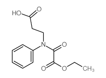 3-[(ethoxycarbonylformyl)-phenyl-amino]propanoic acid结构式