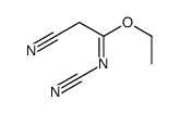 ethyl N,2-dicyanoethanimidate结构式