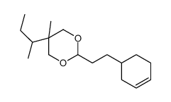 5-butan-2-yl-2-(2-cyclohex-3-en-1-ylethyl)-5-methyl-1,3-dioxane Structure