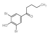 1-(3,5-dibromo-4-hydroxy-phenyl)pentan-1-one结构式