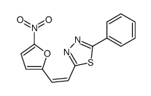 2-[2-(5-nitrofuran-2-yl)ethenyl]-5-phenyl-1,3,4-thiadiazole结构式