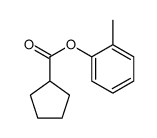 2-Methylphenyl cyclopentanecarboxylate结构式