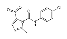N-(4-chlorophenyl)-2-methyl-5-nitroimidazole-1-carboxamide Structure