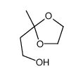 2-甲基-1,3-二氧戊环-2-乙醇结构式