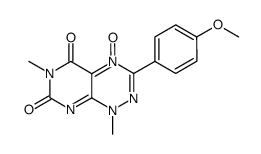 3-(4-methoxyphenyl)-1,6-dimethyl-5,7-dioxo-1,5,6,7-tetrahydropyrimido[5,4-e][1,2,4]triazine 4-oxide Structure