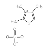 2,3,4-trimethyl-1,3-thiazol-3-ium,perchlorate Structure