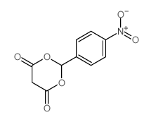 2-(4-nitrophenyl)-1,3-dioxane-4,6-dione结构式