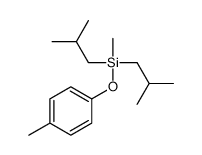 methyl-(4-methylphenoxy)-bis(2-methylpropyl)silane结构式