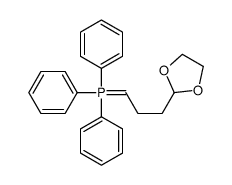 3-(1,3-dioxolan-2-yl)propylidene-triphenyl-λ5-phosphane结构式