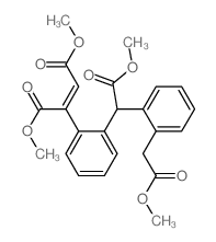 dimethyl (Z)-2-[2-[methoxycarbonyl-[2-(methoxycarbonylmethyl)phenyl]methyl]phenyl]but-2-enedioate结构式