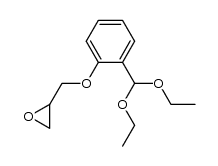 2-(2,3-epoxypropoxy) benzaldehyde diethyl acetal Structure