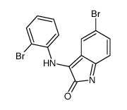 5-bromo-3-(2-bromoanilino)indol-2-one Structure