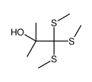 2-methyl-1,1,1-tris(methylsulfanyl)propan-2-ol结构式