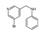N-((5-bromopyridin-3-yl)methyl)aniline Structure