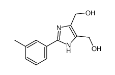 [4-(hydroxymethyl)-2-(3-methylphenyl)-1H-imidazol-5-yl]methanol结构式