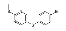 5-(4-bromophenyl)sulfanyl-2-methylsulfanylpyrimidine Structure