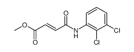(E)-3-(2,3-Dichloro-phenylcarbamoyl)-acrylic acid methyl ester Structure