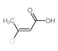 trans-3-Chlorocrotonic acid结构式