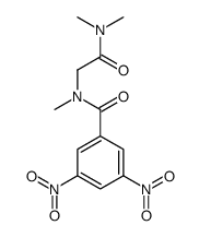 N-[2-(dimethylamino)-2-oxoethyl]-N-methyl-3,5-dinitrobenzamide结构式