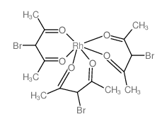 3-bromopentane-2,4-dione; rhodium Structure