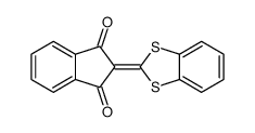 2-(1,3-benzodithiol-2-ylidene)indene-1,3-dione结构式