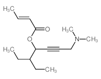 (1-dimethylamino-5-ethyl-hept-2-yn-4-yl) (E)-but-2-enoate Structure