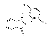 2-[(5-amino-2-methyl-phenyl)methyl]isoindole-1,3-dione结构式