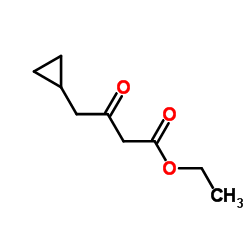 环丙基-3-氧戊酸乙酯结构式